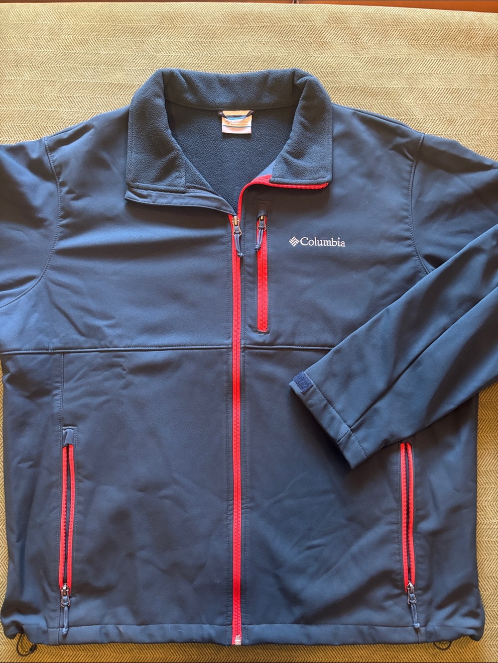 Columbia mid weight fleece lined jacket.